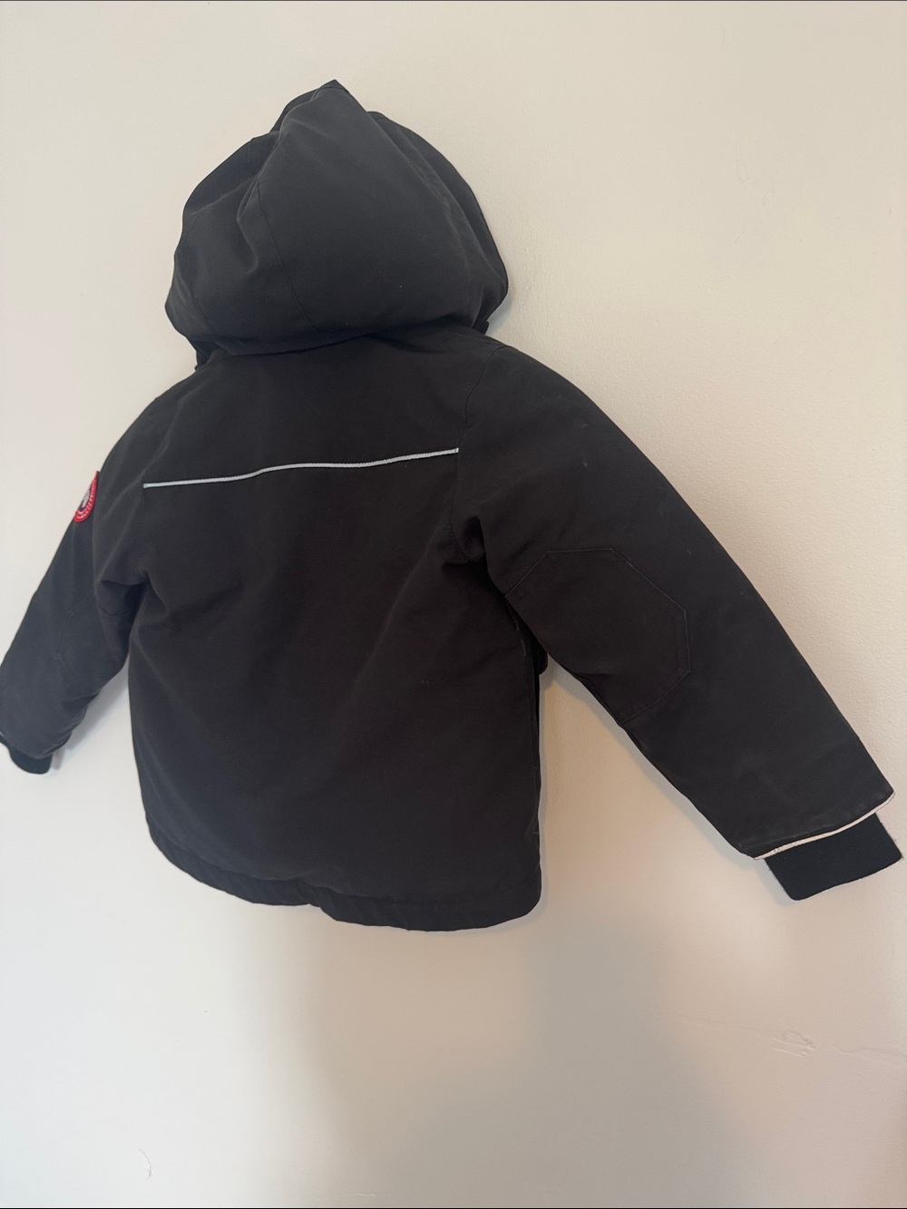 Canada Goose Kids Unisex Black Hooded Puffer Jacket Size 2-3 - Picture 9 of 15